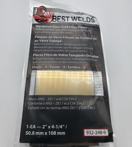 Hardened Glass Gold Filter Plate